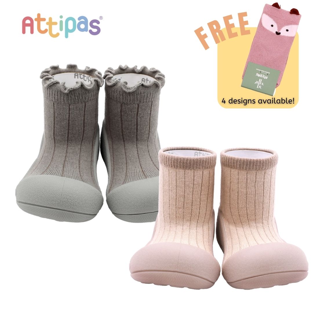 Attipas Baby Shoes - Bundle of 2 + FREE Baby Socks